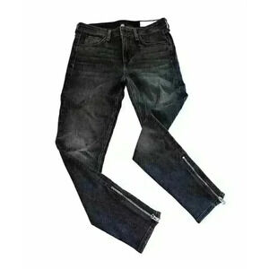 Rag & Bone Cate Mid Rise Ankle Skinny‎ Jeans Abbey Road Color Zip Ankle Size 27